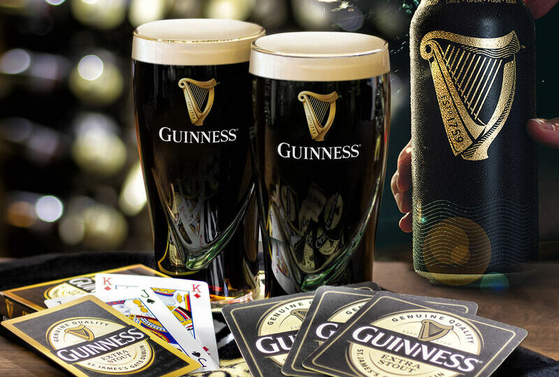 Official Guinness Home Bar Pack With Mats, Glasses, Towel & Cards €20 (1)